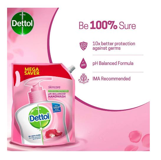 Dettol Liquid Handwash Refill – Skincare Hand Wash- 1500ml | pH Balanced | 10x Better Germ Protection - View 4 of 4