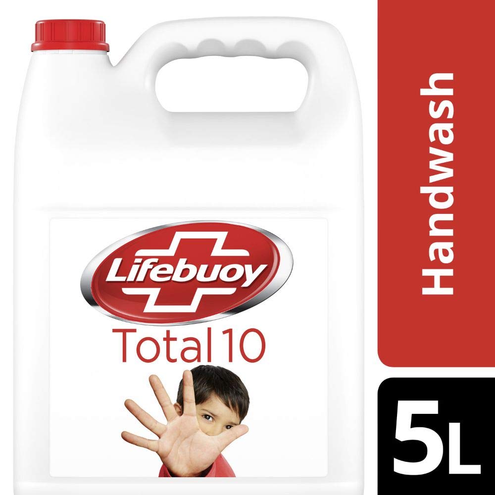 Lifebuoy Total 10 Germ Protection Liquid Handwash Refill Canister, 5L | Kills 99.9% Germs | Liquid Handwash Fights Bacteria & Viruses - View 4 of 6