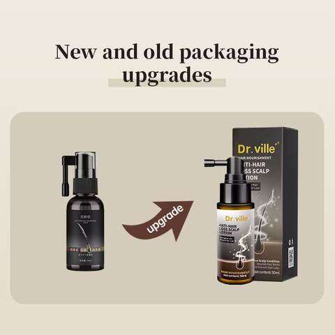 Dr Ville Hair Growth Serum Tonic Prevent Hair Fall Strengthen Roots Nourish Scalp Reduce Hair Loss Support Healthy Growth Thick Strong Shiny Hair Daily Treatment Formula - View 4 of 4