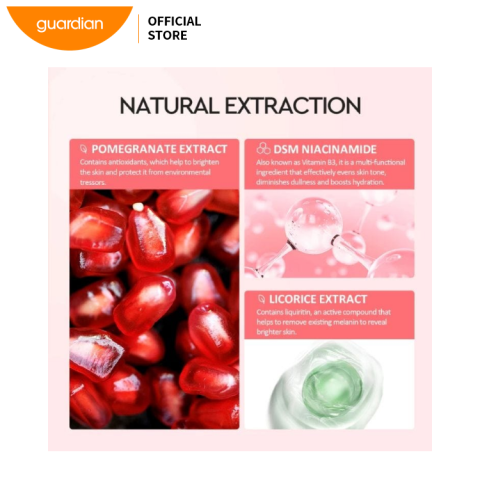 Glad2Glow 10% Niacinamide Pomegranate Power Bright Serum 17ml Brightening Hydrating Anti-Aging Even Skin Tone Reduce Dark Spots Smooth Radiance Repair Fine Lines Daily Face Skincare - View 3 of 4