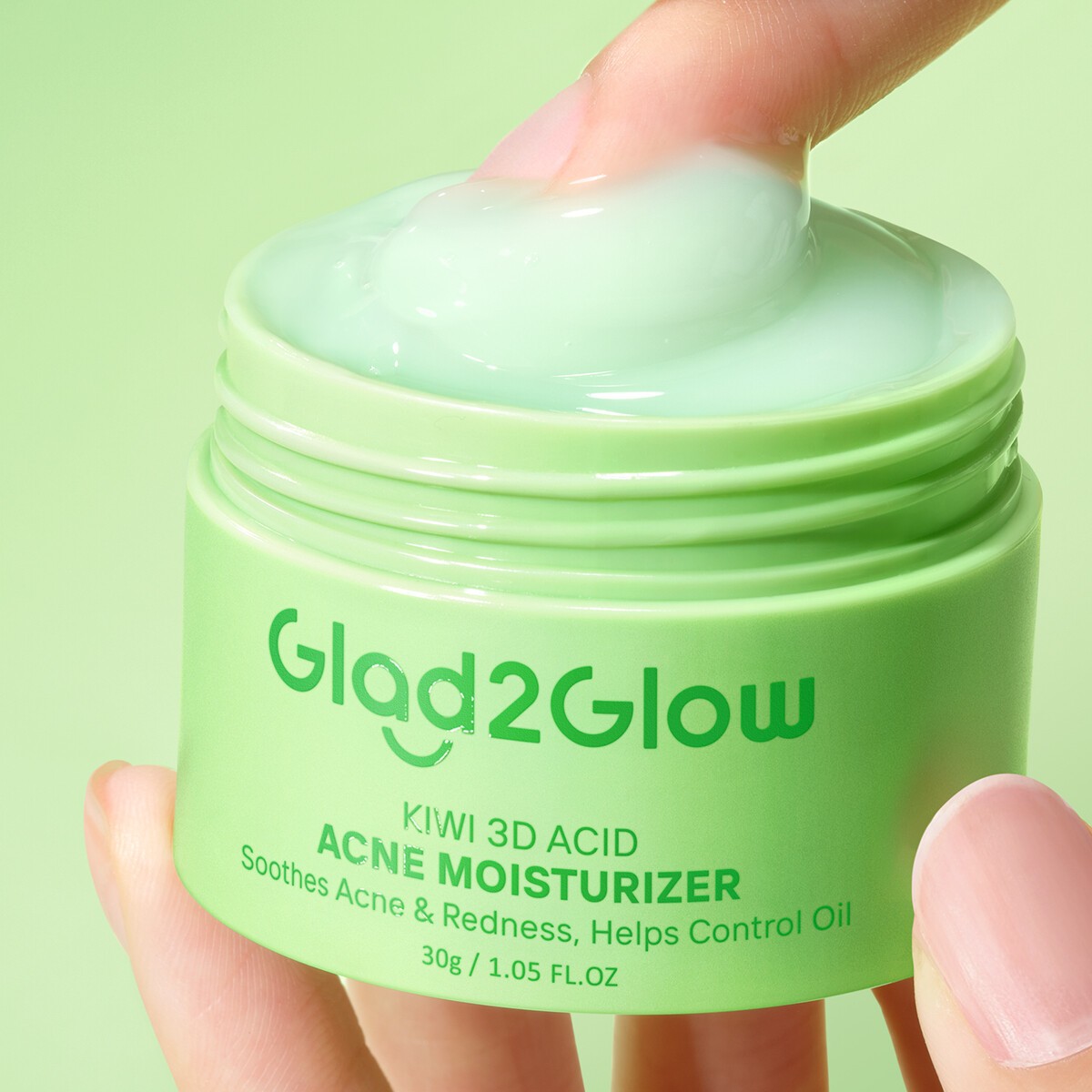 Glad2Glow KIWI 3D Acid Acne Moisturizer Acne Treatment Night Day Cream Face Acne Cream Skincare Moisturiser-2pcs(FROM MALAYSIA) - View 4 of 4