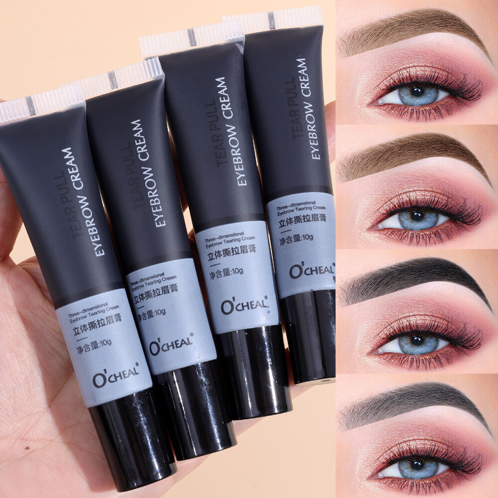 🔥 Hot sale tearing eyebrow gel tint offers easy peel-off dye with semi-permanent, waterproof and sweatproof formula. Long-lasting tattoo tint creates natural, defined brows that stay flawless all day-Black - View 2 of 4