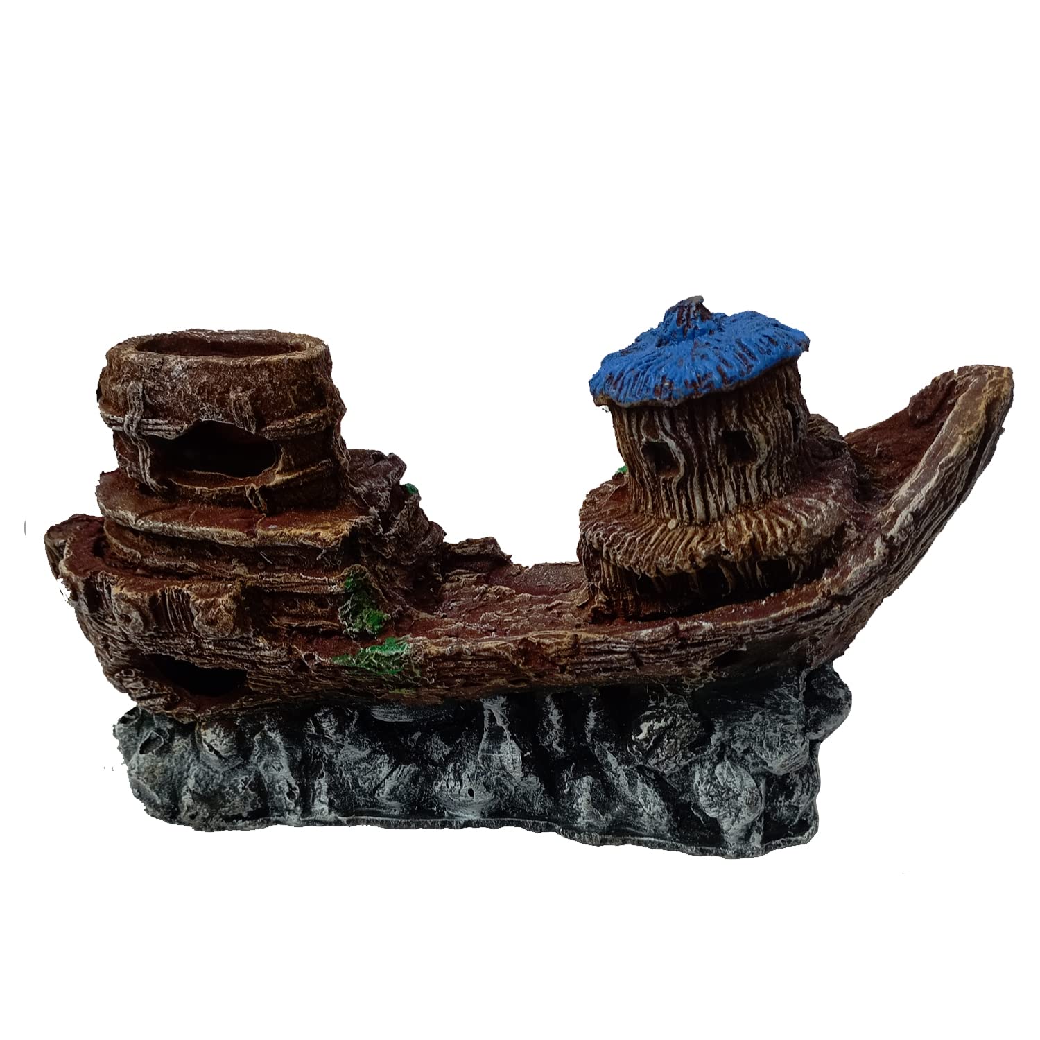 Jainsons Pet Products Aquarium Decorative Ornaments for Fish Tank Decoration (Broken Boat) FROM INDIA(NUZ) - Shop at Colombo Mall