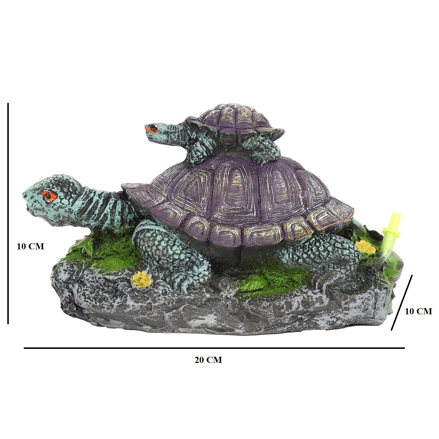 JAINSONS PET PRODUCTS Aquarium Decorative Ornaments for Fish Tank Decoration (Turtle) FROM INDIA(NUZ) - View 3 of 3