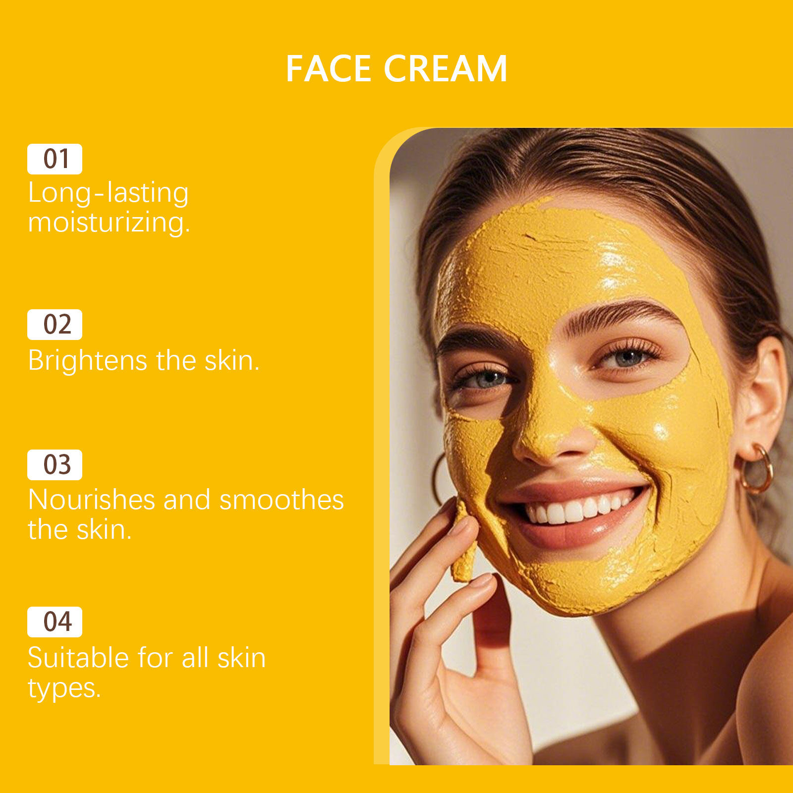Nurish Organiq Revitalize Vitamin E and C Face Cream 40ml Deep Nourishing Moisturizer Skin Brightening Scar Lightening Repair Hydrating Anti Aging Daily Use Face Care Smooth Radiant Glow Formula Skin - View 3 of 4
