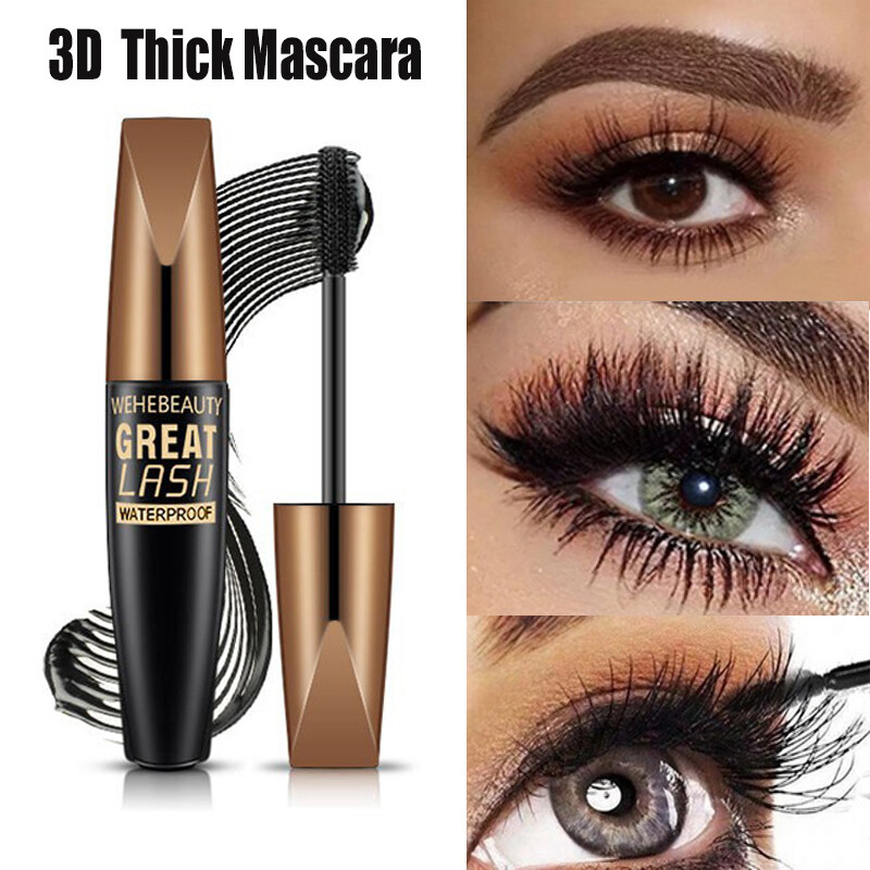 WOOLOVE Waterproof 3D Fiber Mascara – Natural Volume, Long Lashes, Extension Effect, Curling, Lengthening, Black Lash Enhancer, Smudge-Proof, Clump-Free, Eye-Defining, Dramatic or Subtle Look, All-Day Wear, Cosmetic - View 3 of 3