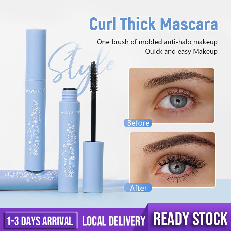 MAYCHEER Waterproof Mascara – Curling, Long-Lasting, Natural Eyelashes, Smudge-Proof, Volumizing, Lash-Defining, Clump-Free, Eye-Enhancing, Bold or Subtle Look, Black Lash Cosmetic, All-Day Wear, Professional Eye Makeup Essential - View 3 of 3