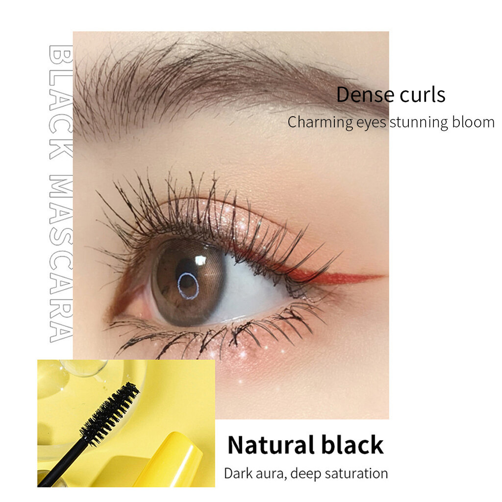 Yellow Chubby Tube Mascara – Waterproof, Lengthening, Volumizing, Curling, Smudge-Proof, Natural-Look Lashes, Clump-Free, Bold Black Lash Effect, Long-Lasting, Eye-Enhancing, Lash-Defining, All-Day Wear, Dramatic or Subtle Eye Makeup Cosmetic - View 2 of 3