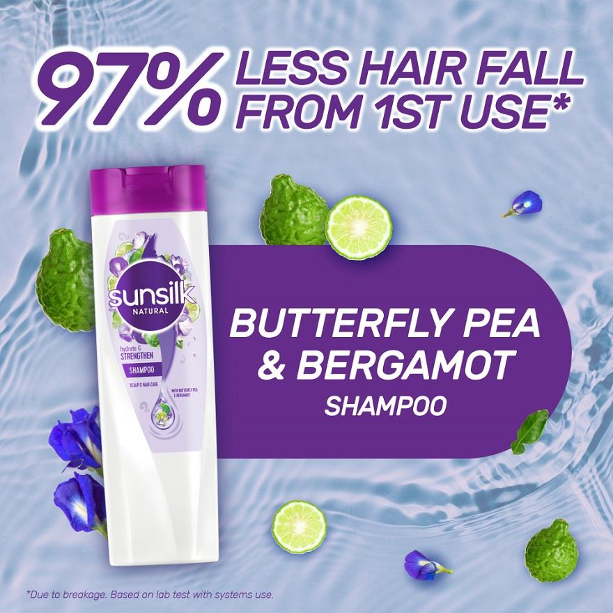 Sunsilk Butterfly Pea & Bergamot Shampoo 300ml – Hair Nourishment & Shine, Soft Silky Hair, Frizz Control, Refreshing Cleanse, Hydrating Formula, Smooth Manageable Hair, Natural Shine, Lightweight Daily Care for All Hair Types - View 3 of 3