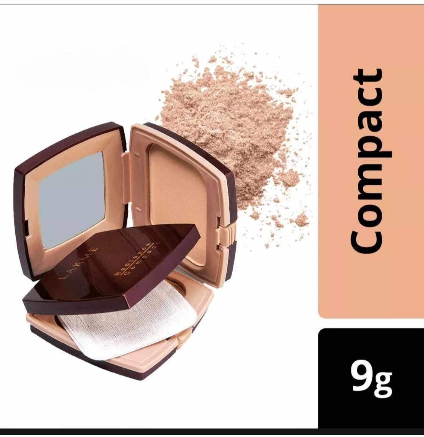 Lakme Radiance Compact Powder Marble 9g Smooth Matte Face Powder Lightweight Oil Control Even Coverage Natural Finish Long Lasting Fresh Look Daily Use Makeup Essential for All Skin Types - View 2 of 3