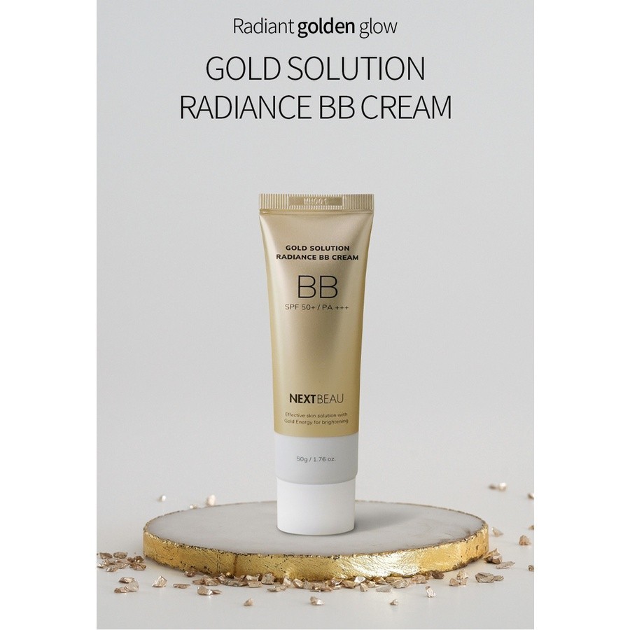 NEXTBEAU Gold Solution Radiance BB Cream SPF50+PA+++ 50g | Korea‼️包装瑕疵特价-#01 Light Beige - View 5 of 5