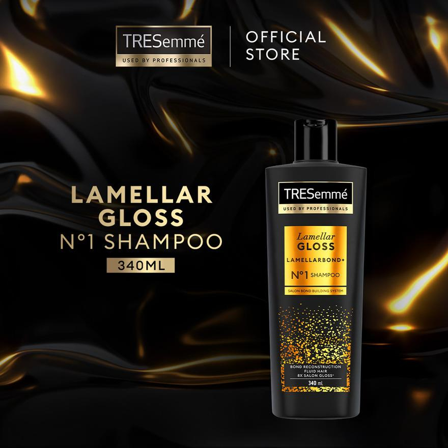 TRESEMME Lamellar Gloss Shampoo 340ml – Smoothes, Strengthens, and Adds Gloss to Hair, Reduces Frizz, Enhances Shine, Gentle Formula, Hydrates and Nourishes, Restores Soft, Silky, Healthy, Manageable Hair - View 2 of 3