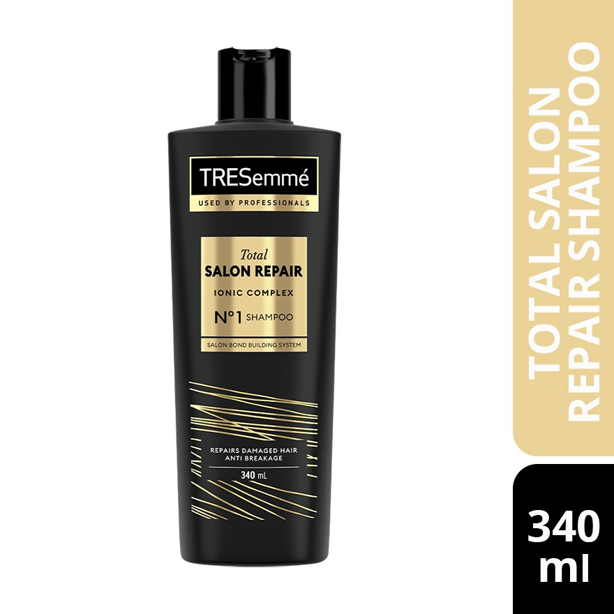 TRESEMME Total Salon Repair Shampoo 340ml – Repairs Damaged Hair, Strengthens from Roots, Reduces Breakage, Nourishes Deeply, Restores Smoothness and Shine, Gentle Formula for Healthy, Soft, Resilient, Salon-Like Hair - View 3 of 3