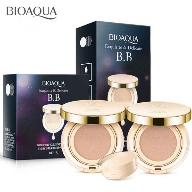 baby moisturizerBIOAQUA Air Cushion BB Cream Brighten Concealer Moisturizer Foundation Face Whitening Makeup Facial Bas-IvoryWhite refill(FROM MALAYSIA) - View 2 of 3