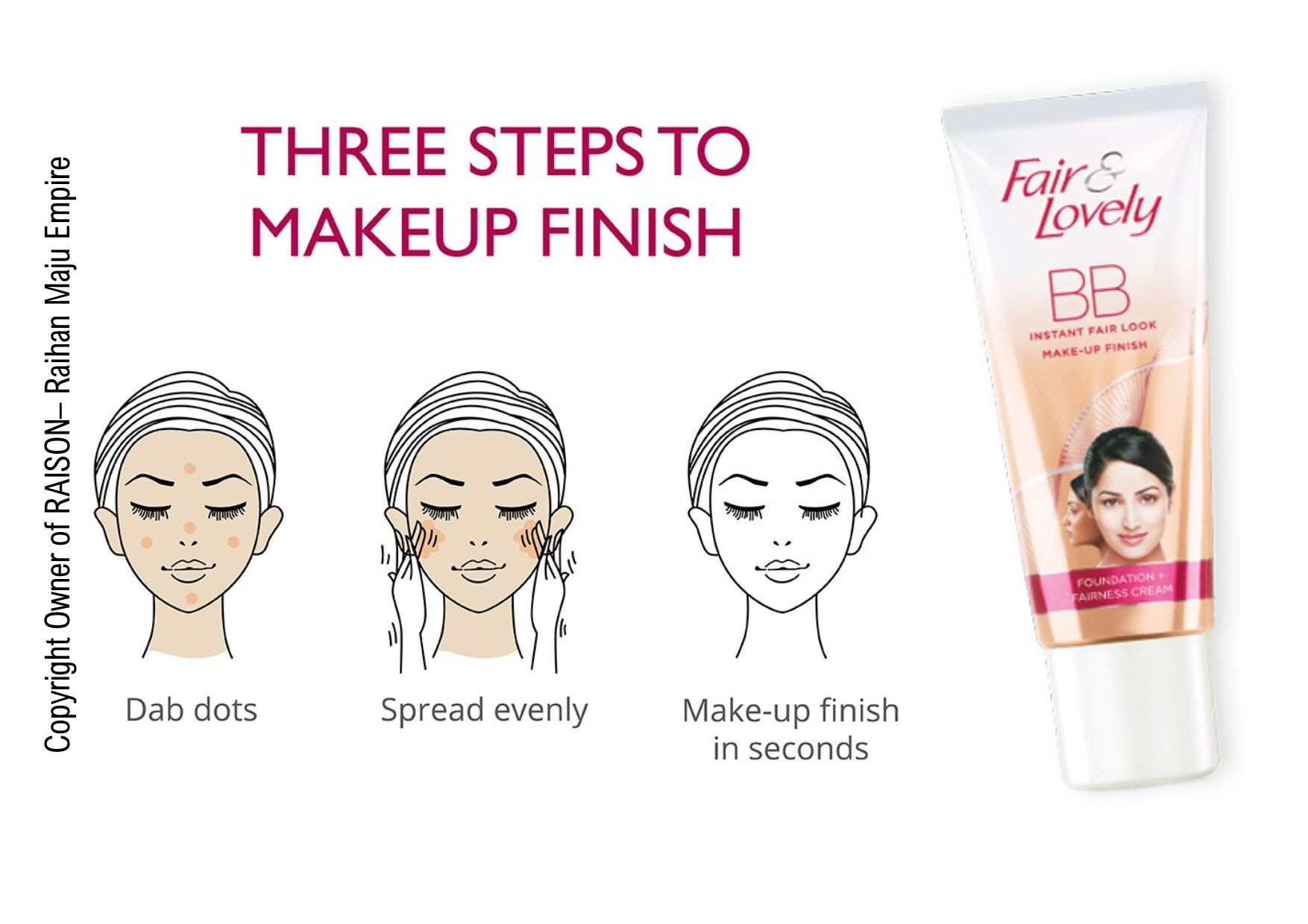 Fair & Lovely BB Cream FOUNDATION GLOW CREAM MAKE-UP LIKE GLOW 40gm - View 3 of 4