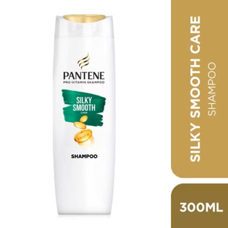 PANTENE Shampoo Silky Smooth Care 300ml – Smoothes Frizz, Strengthens Hair, Hydrates and Nourishes, Gentle Formula, Leaves Hair Soft, Silky, Shiny, Manageable, Healthy, Restores Natural Smoothness and Gloss for Daily Use - View 3 of 3
