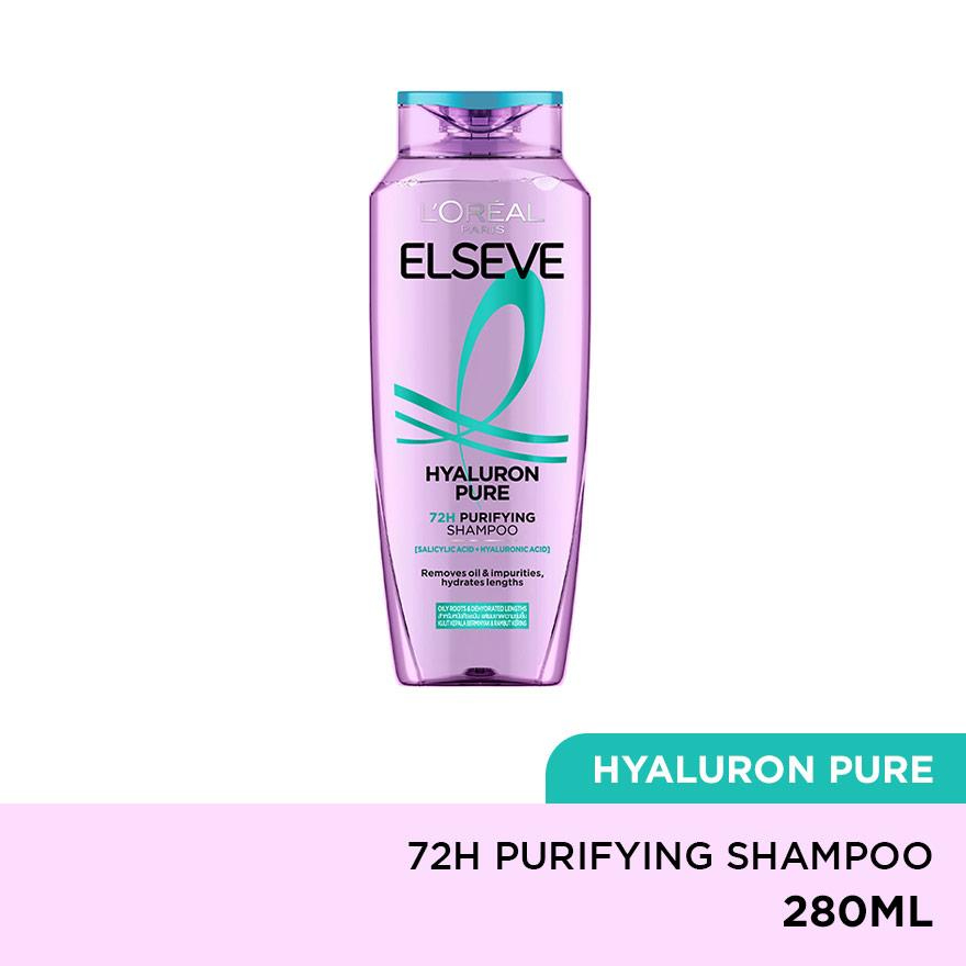 L'Oréal Paris Elseve Hyaluron Shampoo 280ml – Deep Hydration Hair Cleanser – Replenishes Moisture, Smooths and Softens Hair, Reduces Dryness, Strengthens Strands, Enhances Shine, Leaves Hair Silky, Healthy, and Nourished - View 3 of 3
