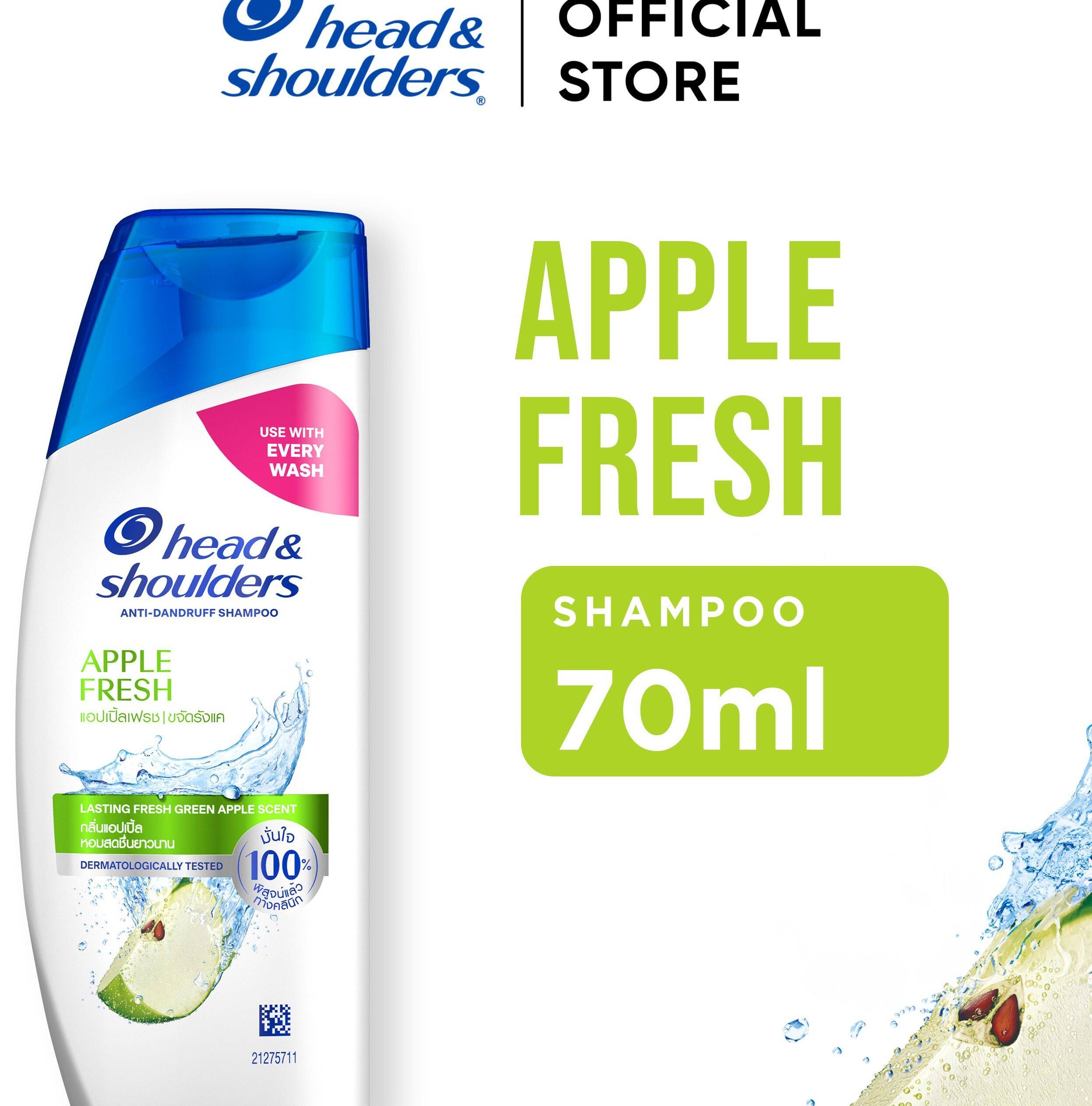 Head & Shoulders Anti-Dandruff Shampoo Apple Fresh 70ml – Refreshing Apple Scent, Controls Flakes, Soothes Itchy Scalp, Strengthens Hair, Removes Oil and Impurities, Leaves Hair Clean, Fresh, Soft, and Healthy - View 2 of 2