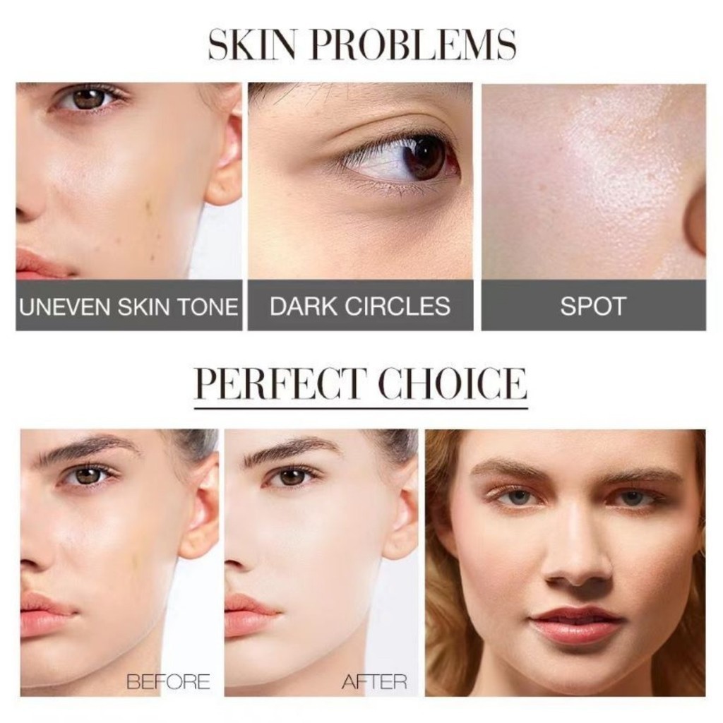 O.TWO.O 30ML Perfect Full Cover Nude Makeup BB Cream 30ml Foundation Makeup Natural Traceless Concealer Repair Brighten Skin Tone 4 Colors- 21#(FROM MALAYSIA) - View 2 of 4