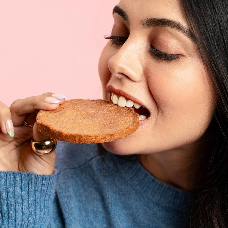 Chuckle Coconut Cookies 100g (2 Pack x 50g) with Oats & Real Ingredients, Jaggery Sweetened Biscuits, Gluten Free Tea Time Snack for Kids & Adults - View 3 of 4