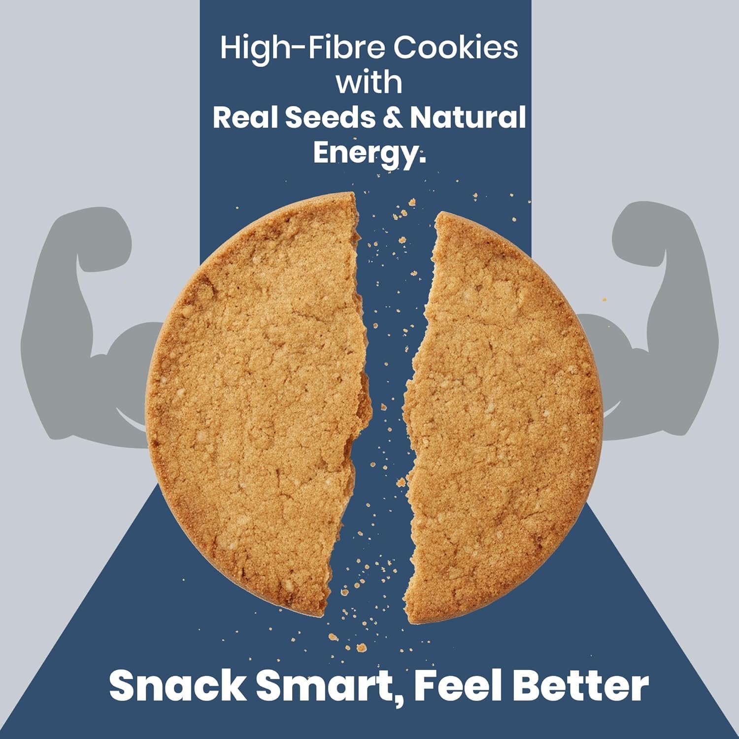 Chuckle Coconut Cookies 100g (2 Pack x 50g) with Oats & Real Ingredients, Jaggery Sweetened Biscuits, Gluten Free Tea Time Snack for Kids & Adults - View 4 of 4