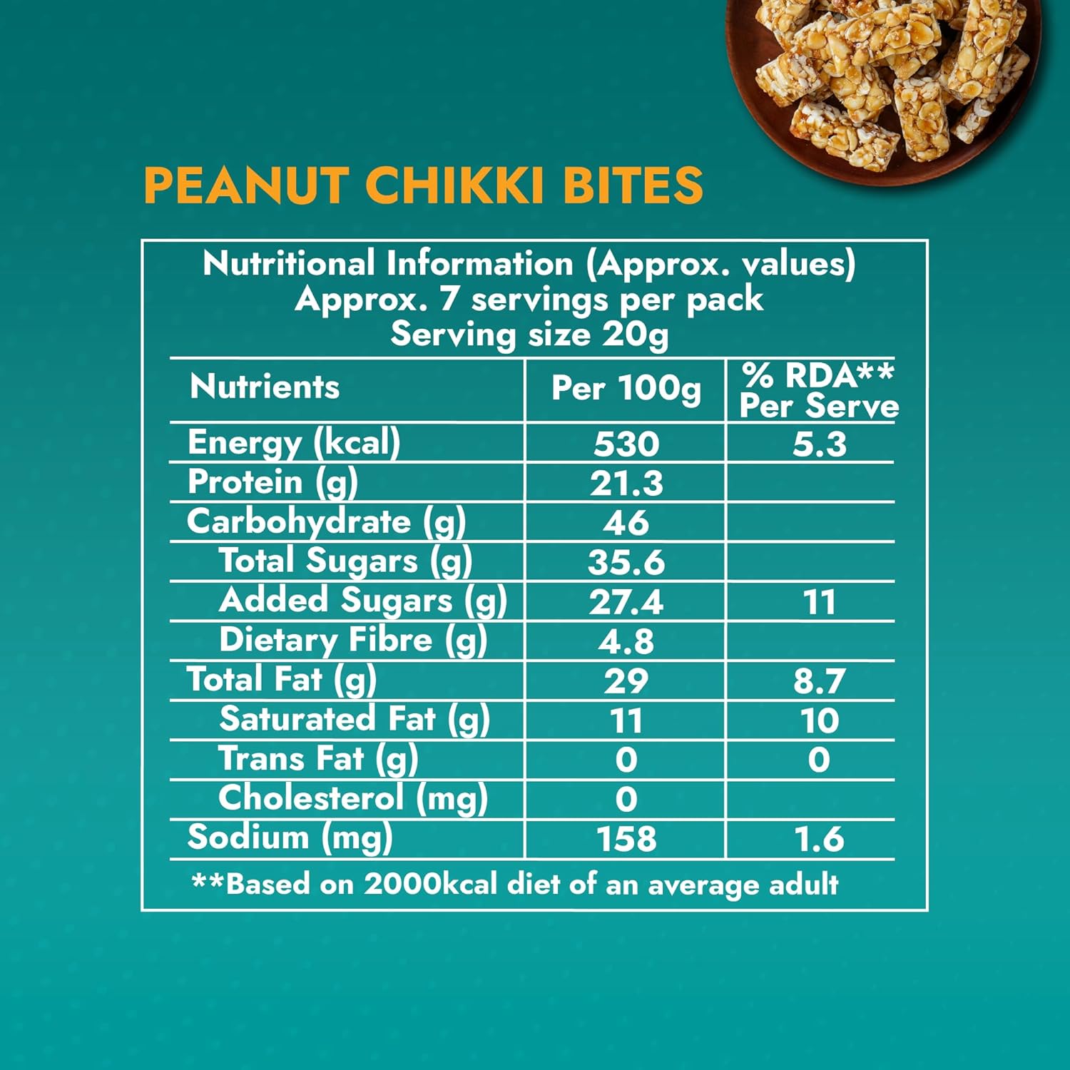 Sweet Karam Coffee Peanut Chikki Bites – Pack of 2 (150g Each) | No Palm Oil or Preservatives | Jaggery Sweetened | White Sugar Free | High Protein & Fiber | Kadalai Mittai Gajak | Healthy Indian Snack - View 4 of 4
