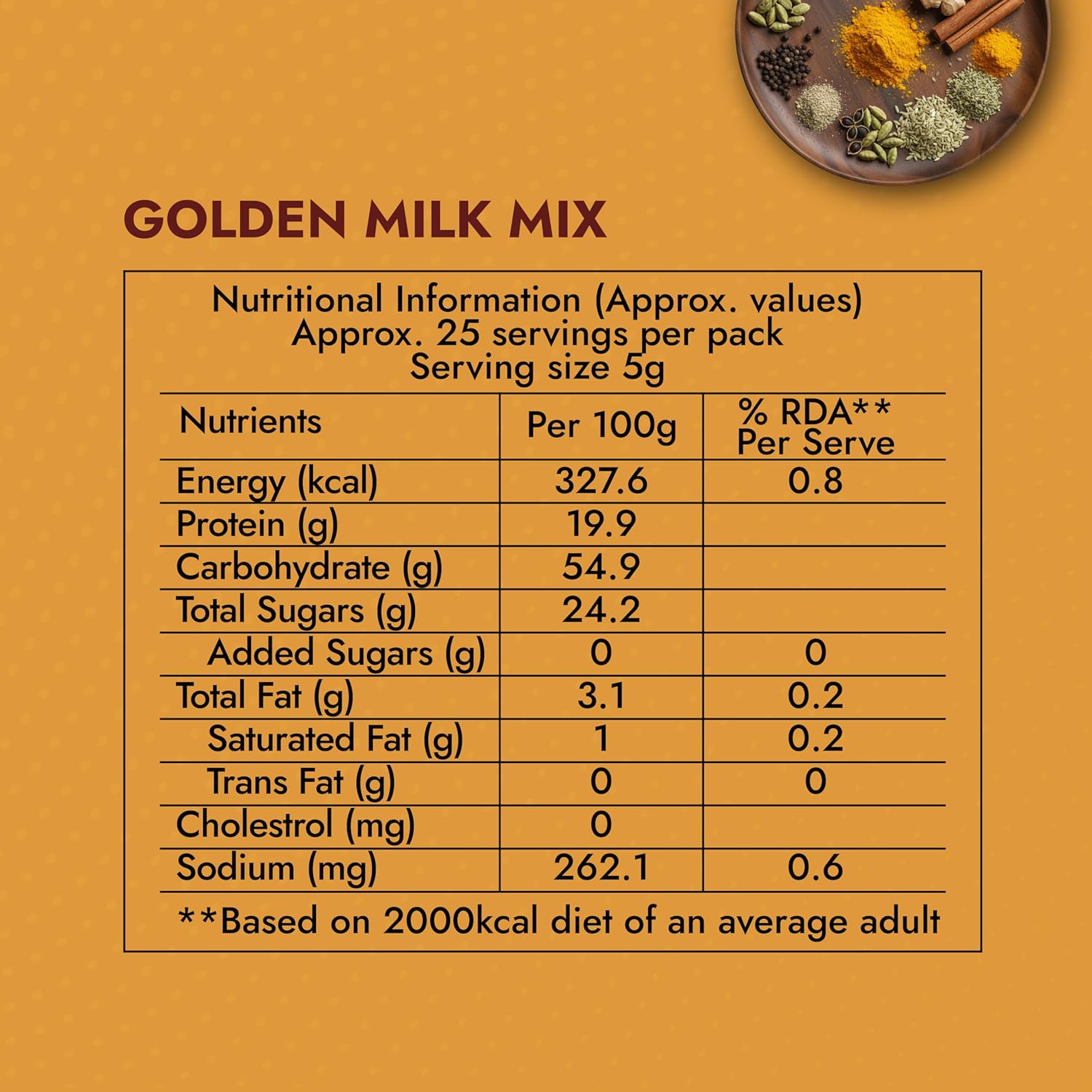 Sweet Karam Coffee Golden Milk Mix (Turmeric Latte) - 125g | No Added Sugar or Preservatives | Immunity Booster with Power of 6 Spices | Natural Anti-Inflammatory Drink | Comforting & Ready to Mix - View 4 of 4