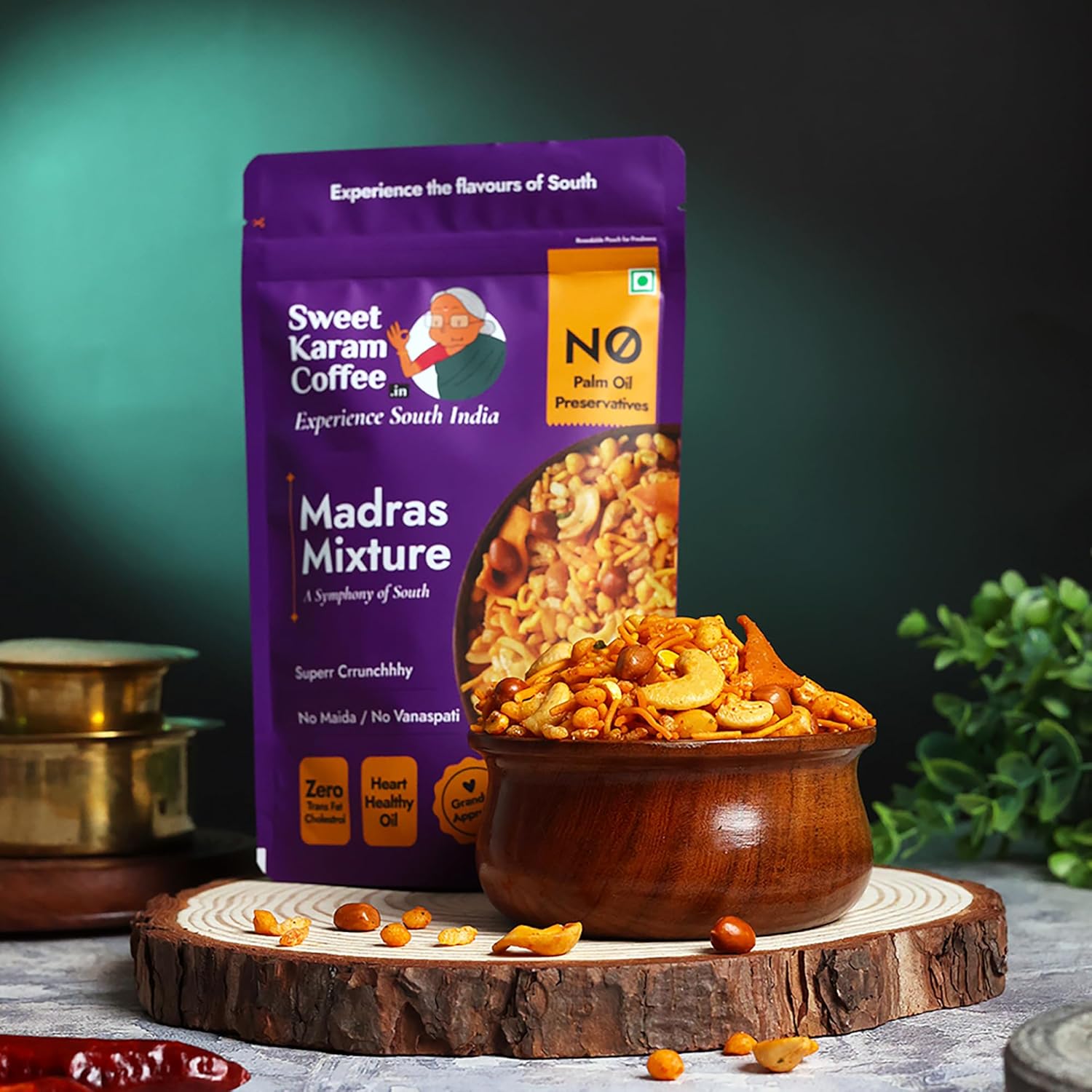 Sweet Karam Coffee Special Madras Mixture – 200grams | No Palm Oil or Preservatives | Authentic South Indian Namkeen Snack | Crispy & Fresh Homemade Taste | Perfect Tea-Time Savory - View 3 of 4