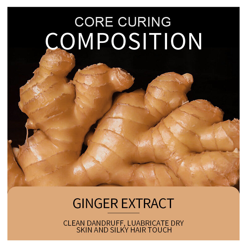ROREC SADOER Ginger Plant Hair Growth Serum 30ml, Nourishing Hair Care Essence, Strengthening Hair Roots, Stimulating Growth, Reducing Hair Loss, Hydrating Scalp Treatment, Lightweight Daily Hair Revitalizer - View 2 of 3