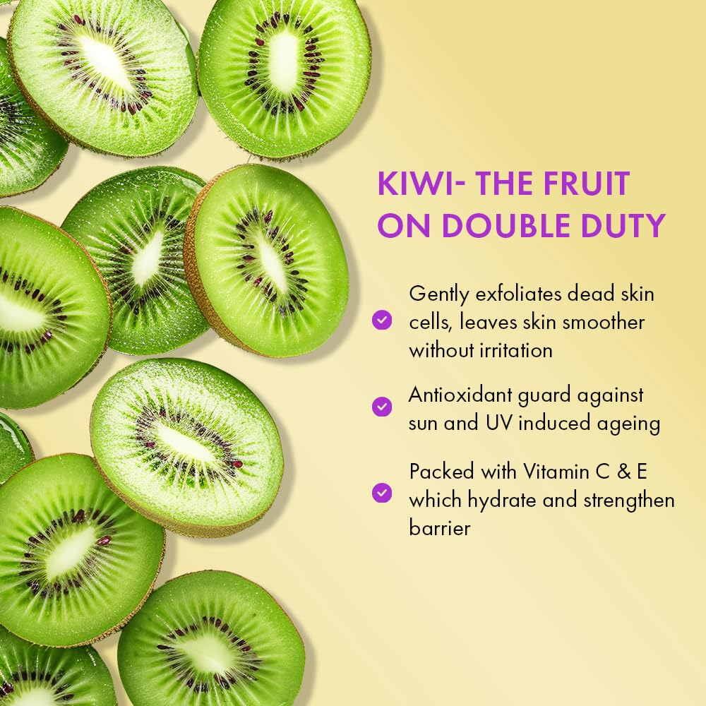 SIX:AM 2-in-1 Korean Double Duty Cleanser | Hyaluronic Acid, Vitamin C & E, Ceramides, Kiwi & Oat Extract | Multifunctional, Non-striping Makeup Remover + Cleanser that removes makeup, dirt, SPF | Leaves Skin Calm, Hydrated and Glowing | All Skin Types, 100ml - View 4 of 6