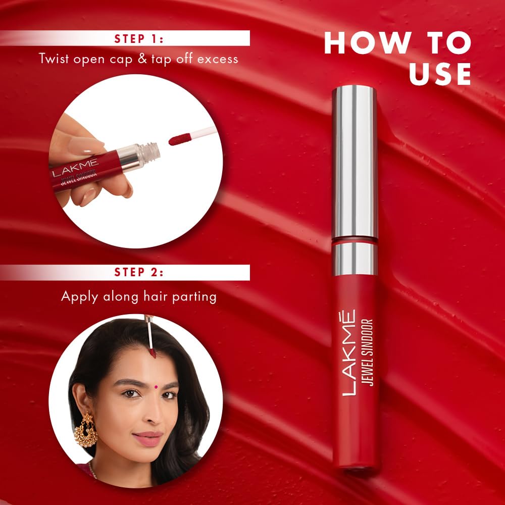 Lakme Forever Matte Sindoor, long lasting, smudgeproof, 5ml (OG Collection) - View 2 of 5