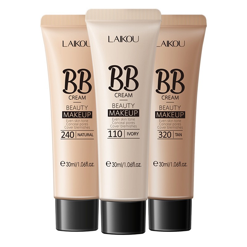 LAIKOU 18 Hours Long Lasting BB Cream Waterproof Foundation Brighten Skin Tone Acne Marks Pores Spots Concealer Flawless Makeup- 110 Ivory(FROM MALAYSIA) - View 2 of 4