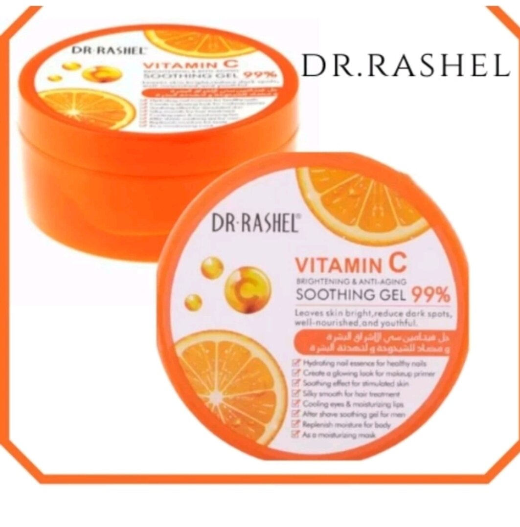 DR Rashel Vitamin C Soothing Gel 300g, Brightening & Anti-Aging Moisturizer, Hydrating Refreshing Skin Care, Lightweight Non-Greasy Gel, Soothing Repair, Daily Use for Smooth Radiant Healthy Skin - View 3 of 3