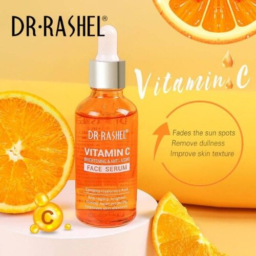 100% Original Dr. Rashel Vitamin C Face Serum 50ml, Brightening Anti-Aging Formula, Dark Spot Reduction, Hydrating, Skin Repair, Lightweight Facial Essence for Smooth, Radiant, Youthful Healthy Skin - View 2 of 3