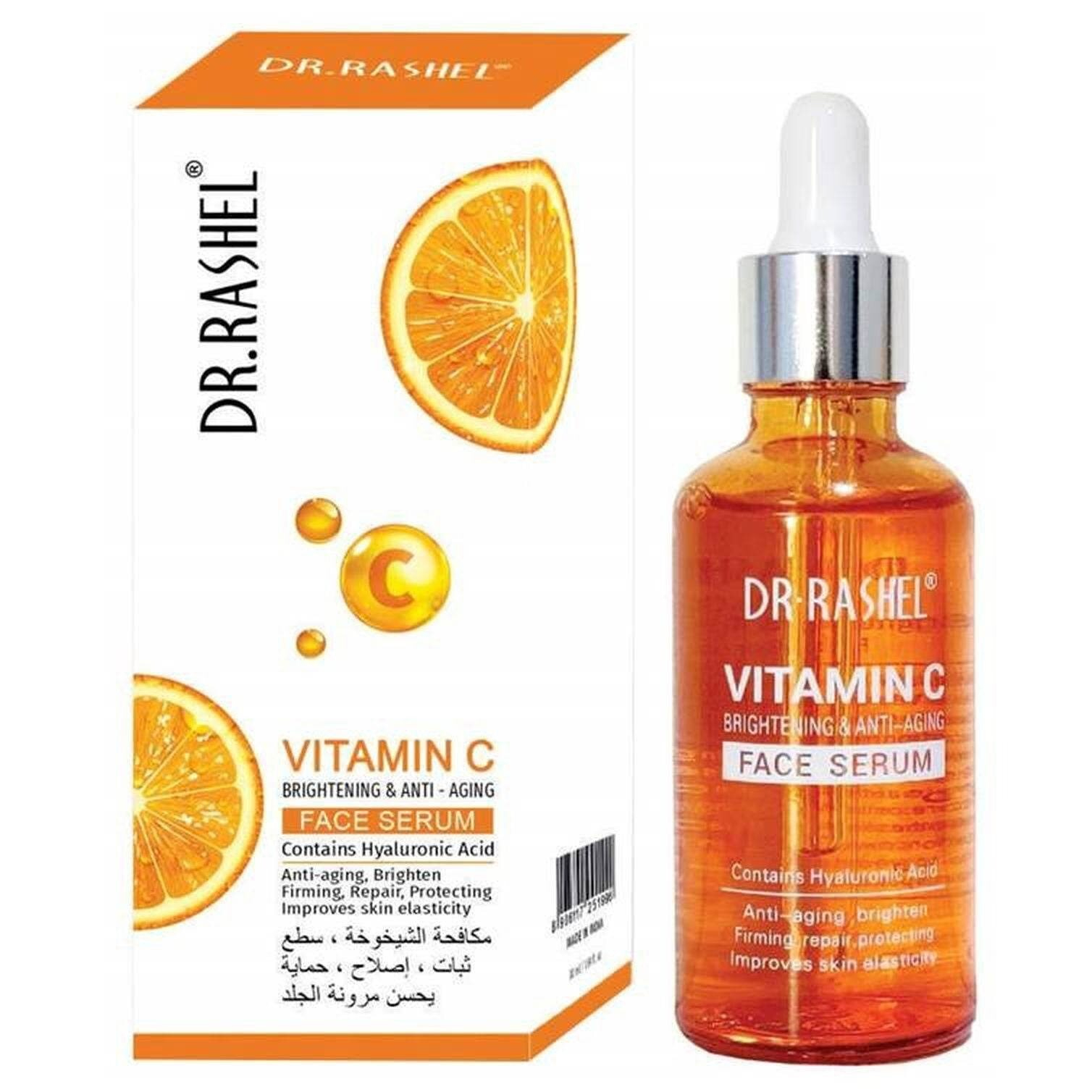 100% Original Dr. Rashel Vitamin C Face Serum 50ml, Brightening Anti-Aging Formula, Dark Spot Reduction, Hydrating, Skin Repair, Lightweight Facial Essence for Smooth, Radiant, Youthful Healthy Skin - View 3 of 3