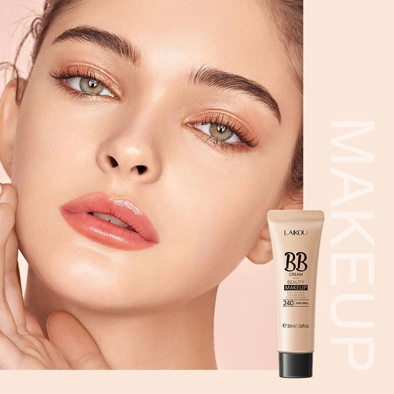LAIKOU 18 Hours Long Lasting BB Cream Waterproof Foundation Brighten Skin Tone Acne Marks Pores Spots Concealer Flawless Makeup-  240 Natural(FROM MALAYSIA) - View 3 of 4