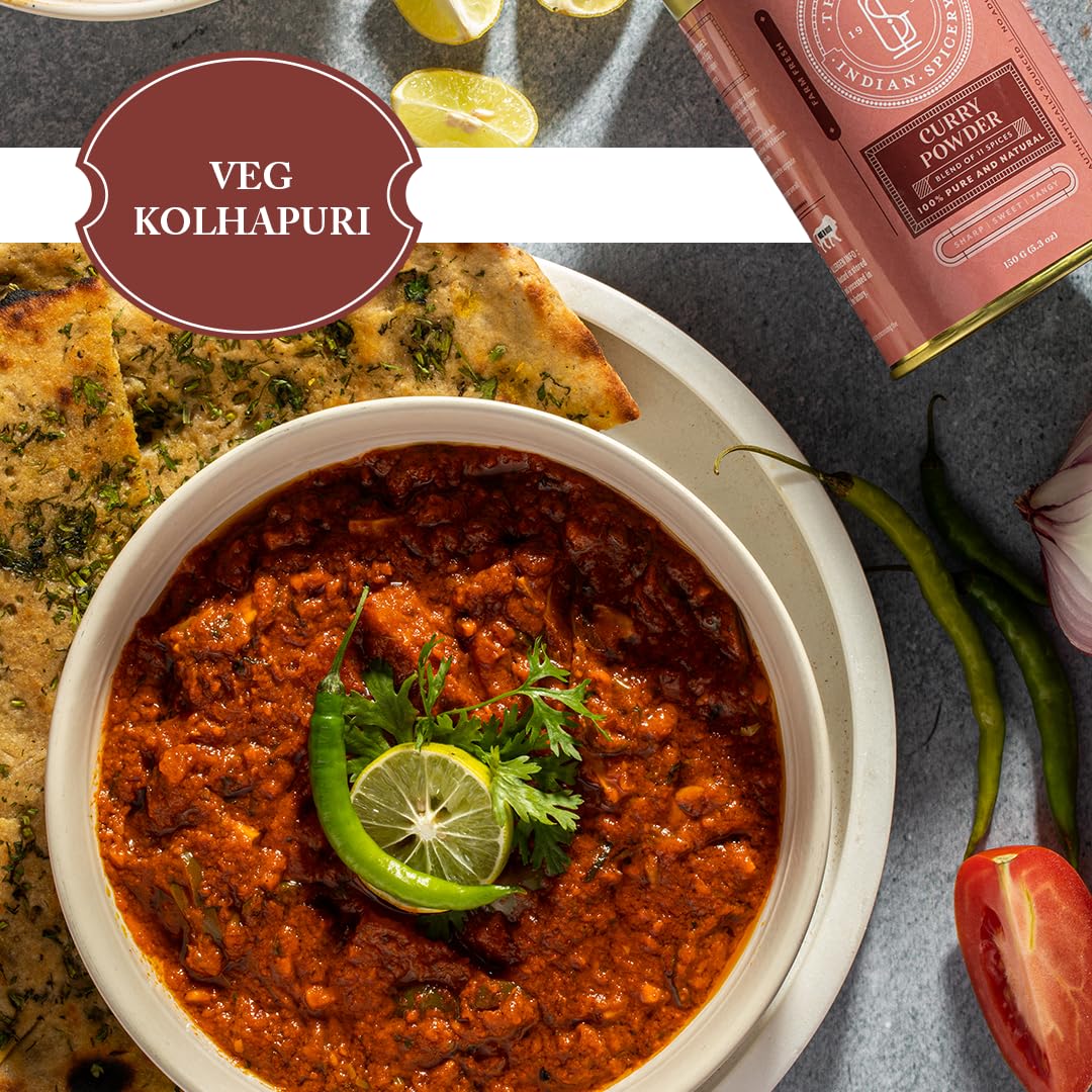 The Great Indian Spicery | Curry Powder - 100gm Tin | Steam Sterilisation, Farm Fresh, Authentic Blend of 11 Spices, Non-Adulterated | Sharp, Sweet & Tangy Flavor | Seasoning Soups, Stews & Curries - View 3 of 4