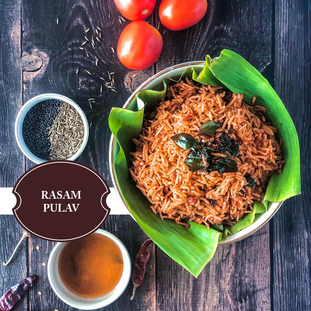 The Great Indian Spicery | Rasam Masala - 100gm Tin | Steam Sterilisation, Farm Fresh, Authentic 8 Spices Blend, Non-Adulterated, No Preservative | Sour, Sweet & Savory | Perfect for Traditional Rasam - View 4 of 5