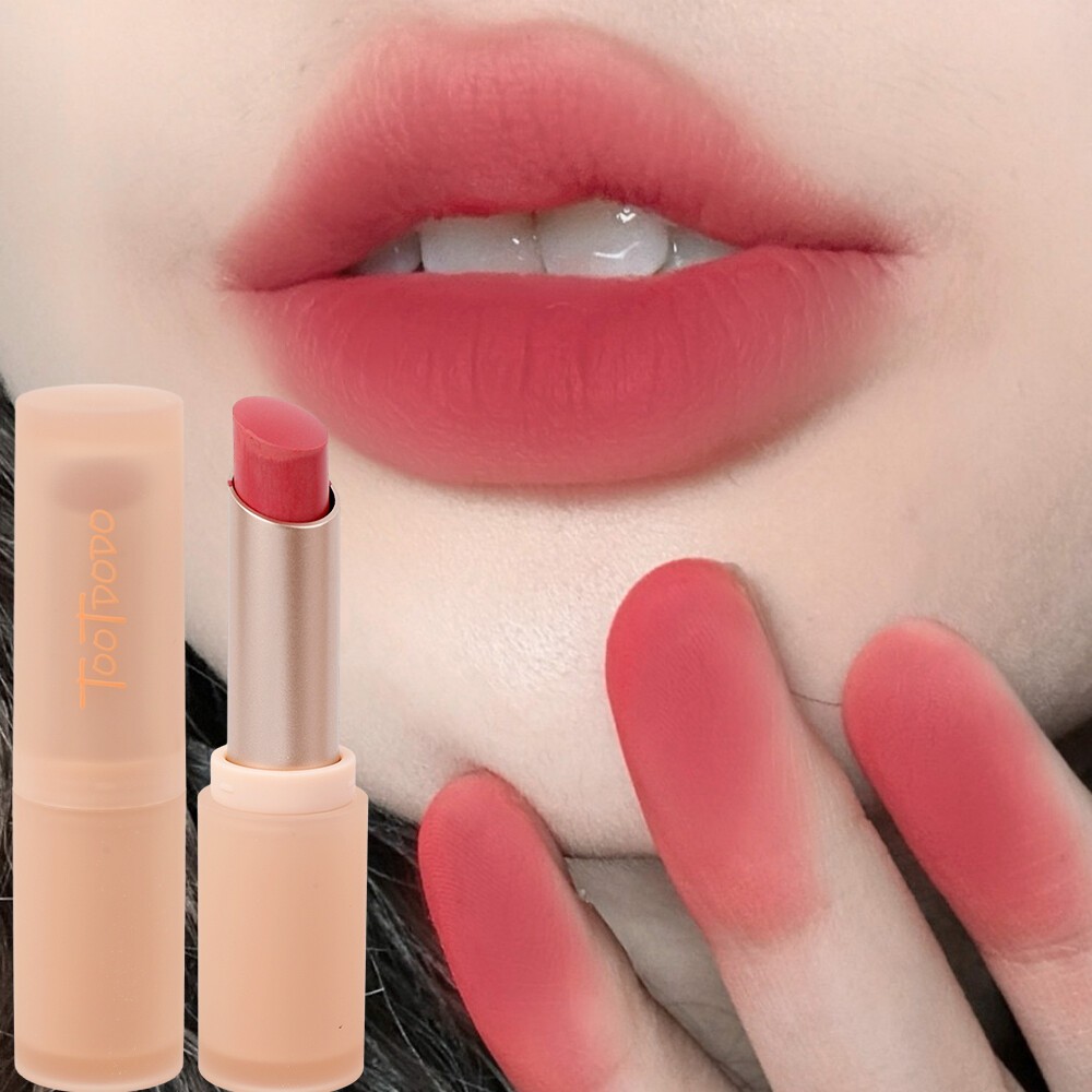 Matte Misty Lipstick 6 Colors Waterproof Non Sticky Cup Lip Stick Lasting Moisturizing Lip Tint-05(FROM MALAYSIA) - View 3 of 4