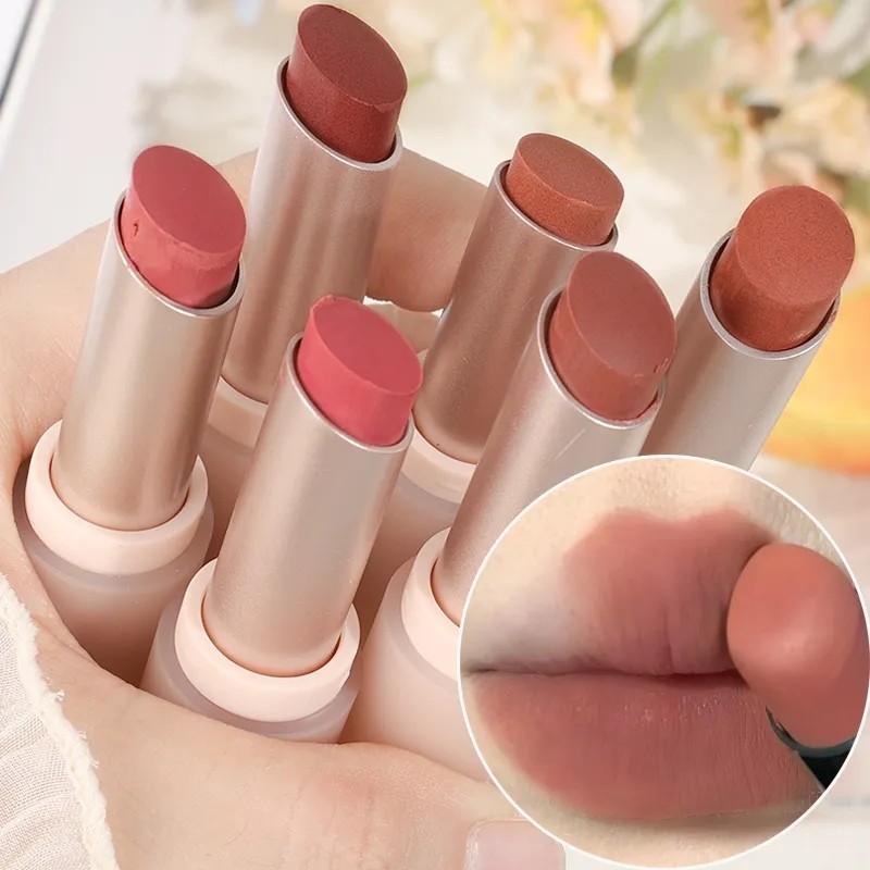 Matte Misty Lipstick 6 Colors Waterproof Non Sticky Cup Lip Stick Lasting Moisturizing Lip Tint-05(FROM MALAYSIA) - View 4 of 4