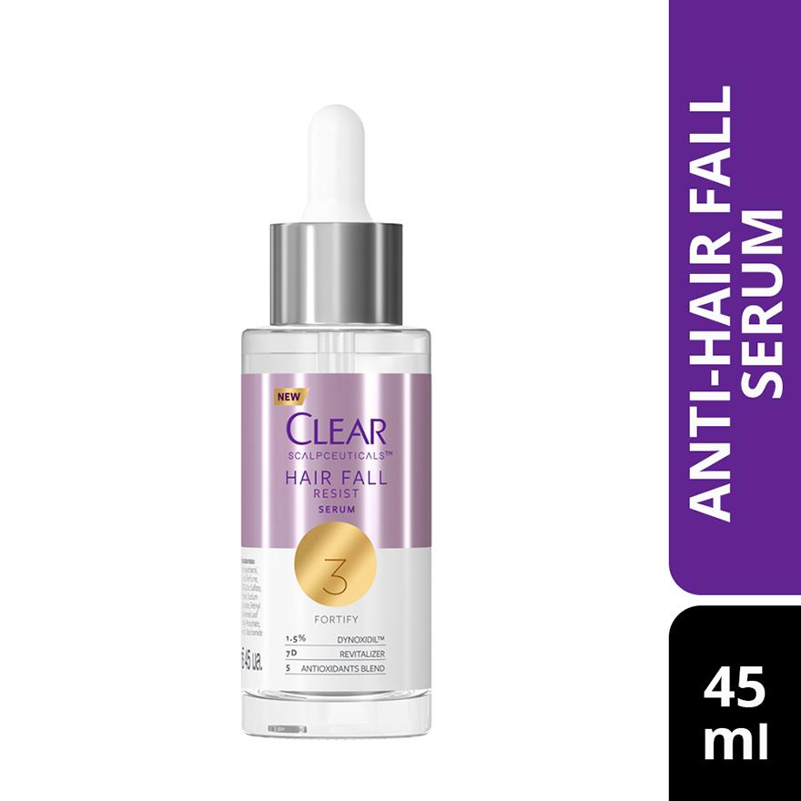 CLEAR Scalpceuticals Hair Fall Resist Serum 45ml Anti-Hair Loss Treatment Strengthening Scalp Care Nourishing Repair Serum Improve Hair Growth Reduce Breakage Healthy Thick Strong Hair - View 3 of 3