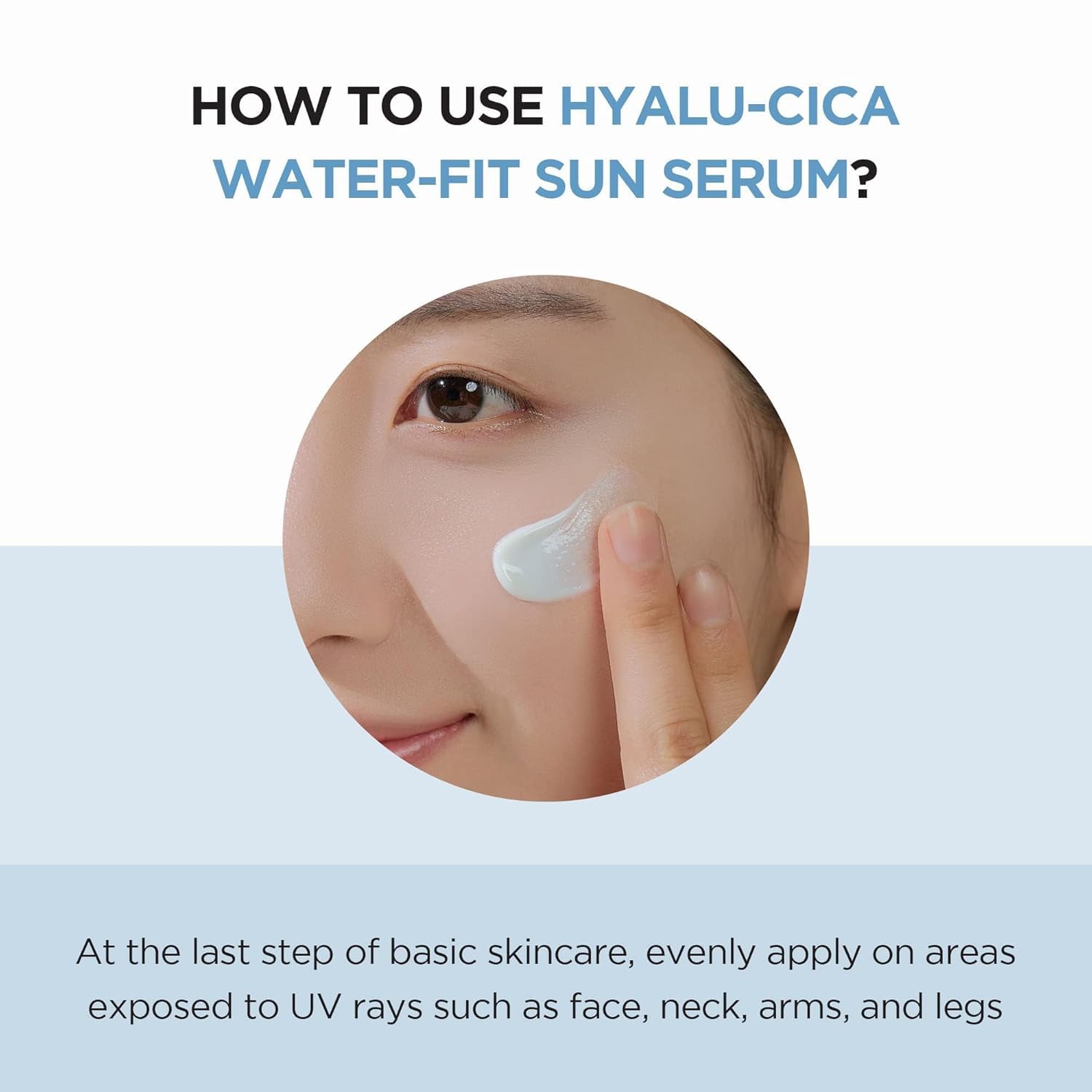 SKIN1004 Hyalu-Cica Water-Fit Sun Serum SPF 50 PA++++| Lightweight Korean Sunscreen for All Skin Types with Hyaluronic Acid & Centella, 15ml - View 3 of 5