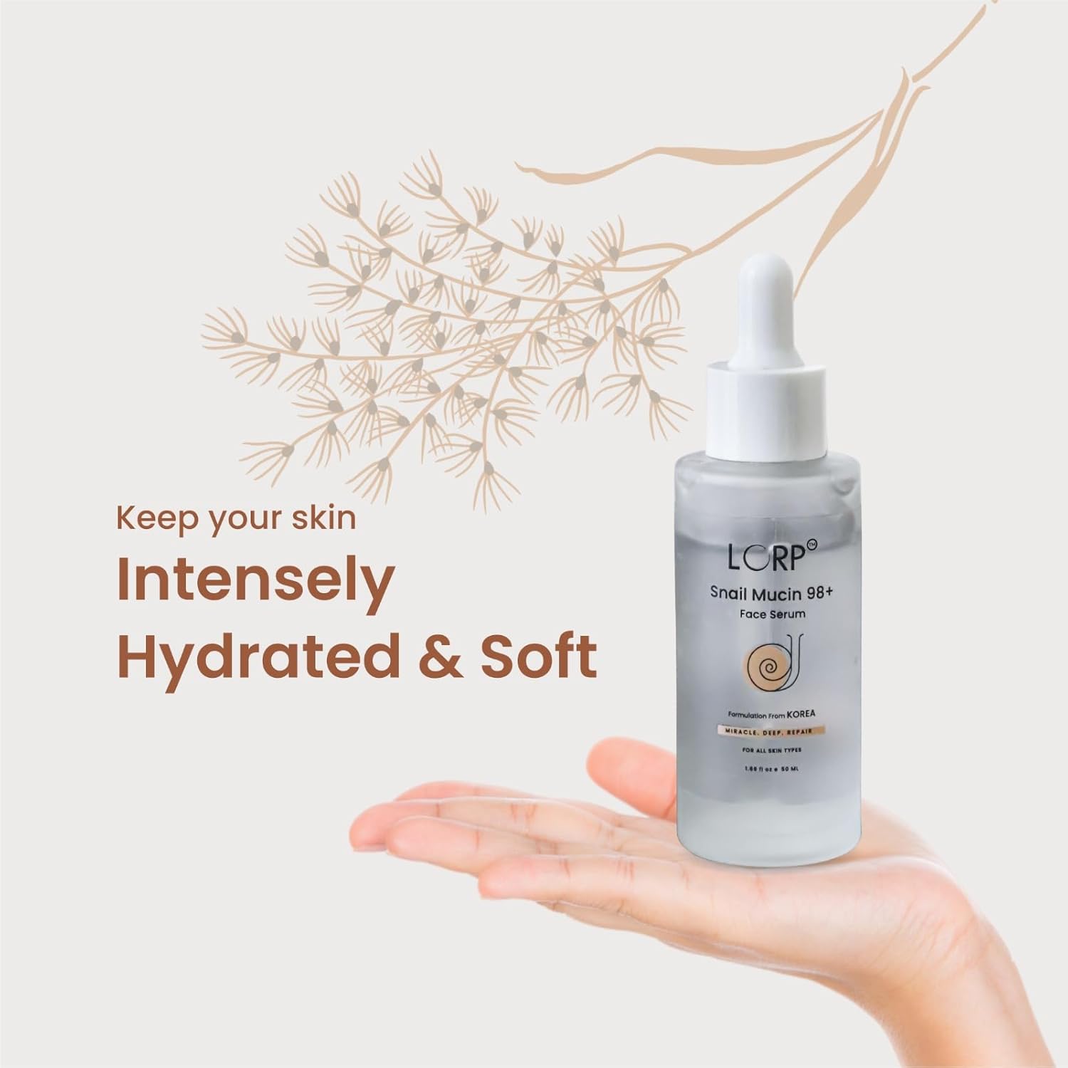 LORP Snail Mucin 98+ Anti-aging, 50ml,Face serum for All Skin Types,Korean Skincare - View 2 of 4