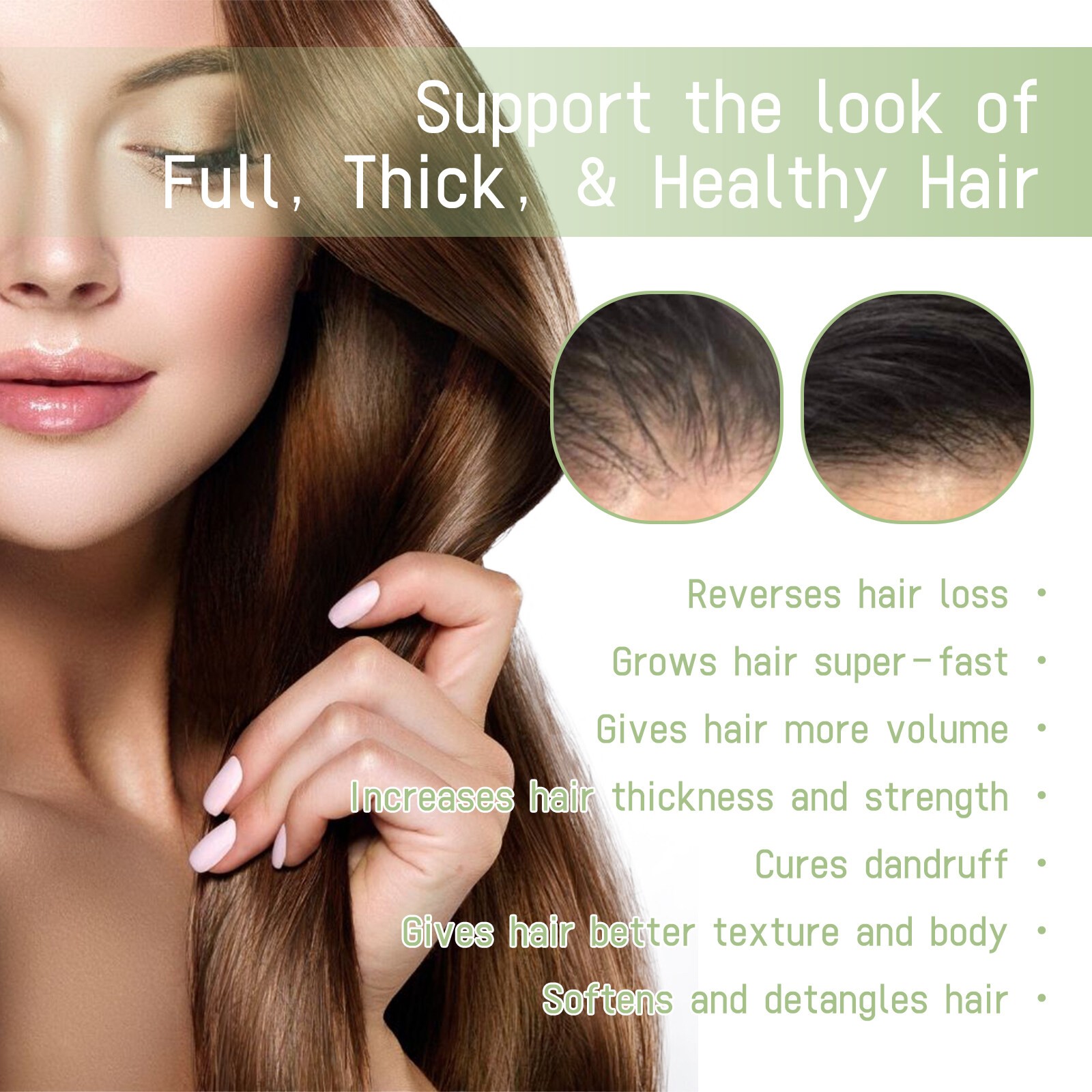 Ouhoe Hair Care Oil Nourishes Scalp Strengthens Hair Promotes Growth Hair Care 100ml- 2pcs【Beli 1 ambil 1】(FROM MALAYSIA) - View 2 of 4