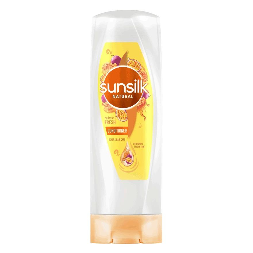 SUNSILK Honey & Passion Fruit Conditioner 300ml Nourishing Hair Care Soft Smooth Silky Moisturizing Frizz Control Lightweight Repair Damage Healthy Shiny Manageable Hair Everyday Use - View 2 of 3