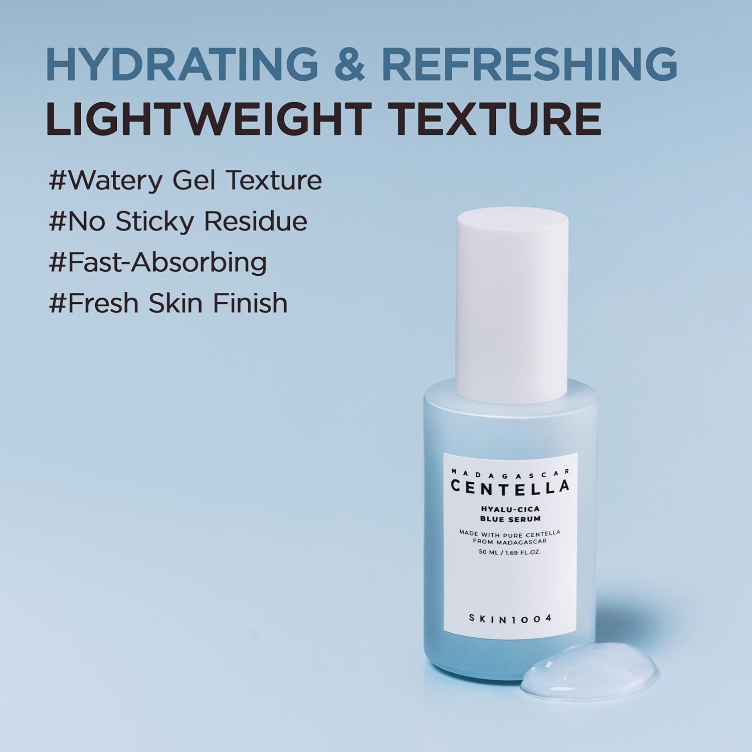 SKIN1004 Hyalu-CICA Blue Serum 50ml, 5 Layer Hyaluronic Acid Cica Niacinamide, Hydrating and Refreshing Multi-Care Solutions - View 2 of 4