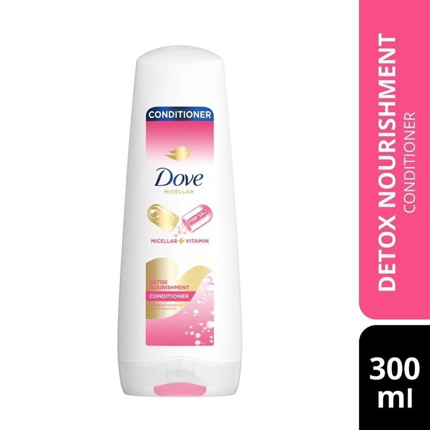 DOVE Detox Nourishment Conditioner 300ml Nourishing Hair Care Detox Repair Damage Soft Smooth Silky Lightweight Frizz Control Moisturizing Healthy Shiny Manageable Hair Everyday Use - View 3 of 3