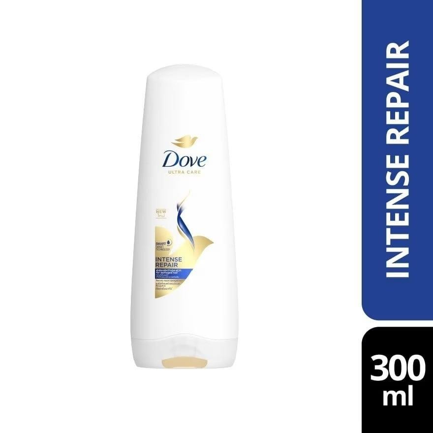 DOVE Ultra Care Intense Repair Conditioner 300ml Damaged Hair Repair Strengthen Nourishing Soft Smooth Silky Frizz Control Lightweight Healthy Shiny Manageable Hair Everyday Use Smart Repair Technology - View 2 of 3