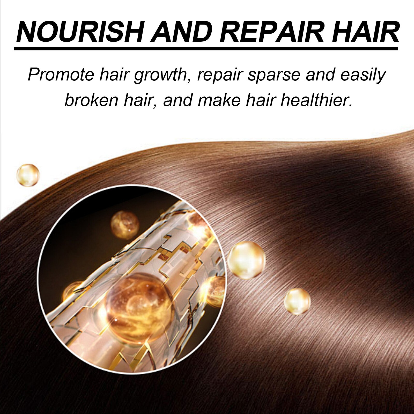 Hoegoa Hair Essential Oil Improves Dryness Frizziness No-Rinse Anti-Static Serum Smooth Soft Shiny Hair Repair 30ml(FROM MALAYSIA) - View 2 of 4