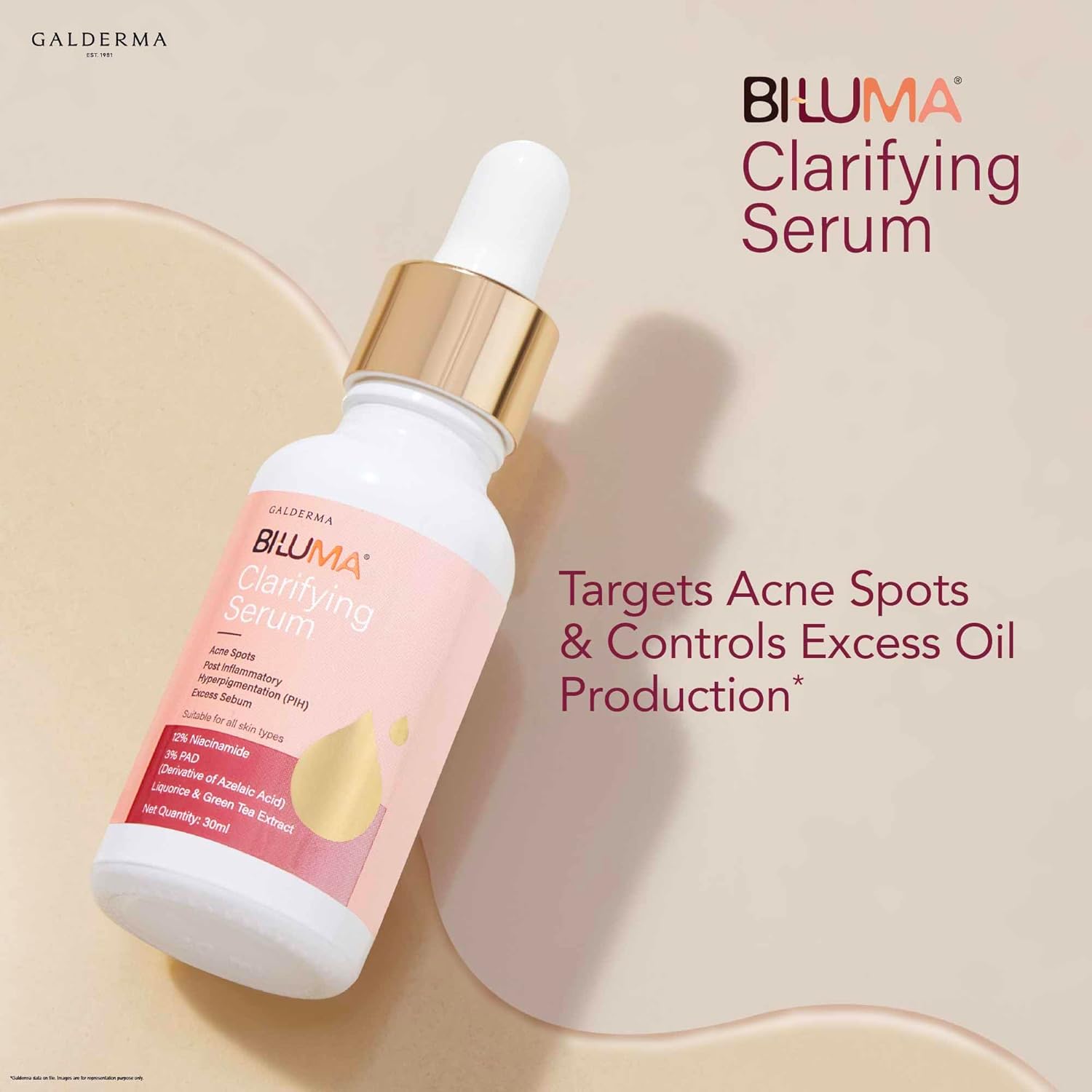 Biluma Clarifying Serum 30ml – Acne & Blemish Control Face Serum with Niacinamide & Pore Minimizing Formula – Controls Oil, Reduces Breakouts & Improves Skin Texture - View 7 of 7